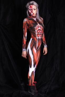 Muscle Costume -Unique Clothing devil walking muscles catsuit