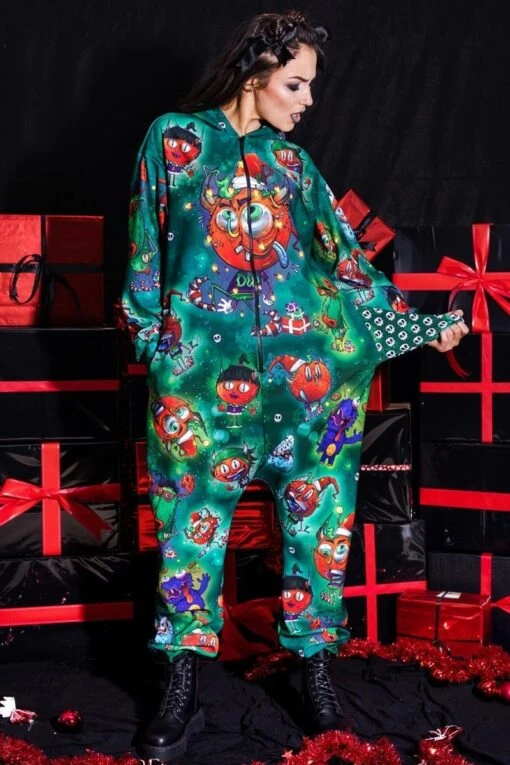 Naughty Devils Green Onesie For Her