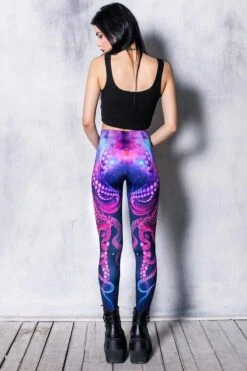 Octopus Leggings -Unique Clothing devil walking octopus leggings