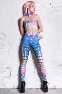 Reflective Leggings -Unique Clothing devil walking reflective leggings