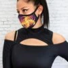 Vibration Reusable Face Mask -Unique Clothing devil walking reusable face mask 11844d3f ffae 43d4 95d8 b8eae1bd77e3