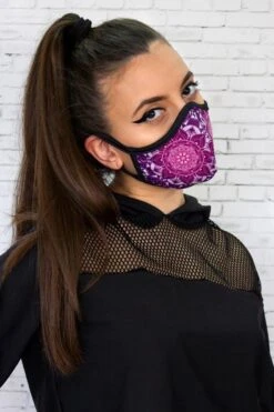 Mandala Reusable Face Mask -Unique Clothing devil walking reusable face mask 863b371c 4ff4 441e b854 47e20cbdaf26