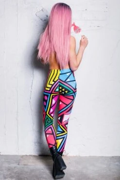 So Sweet Leggings -Unique Clothing devil walking so sweet leggings