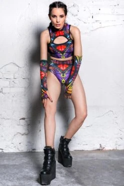 Twilight Butterfly Booty Shorts -Unique Clothing devil walking twilight butterfly booty shorts