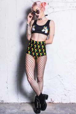 Unicorn Crop Top -Unique Clothing devil walking unicorn crop top