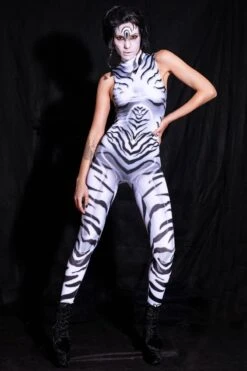 Zebra Sleeveless Costume -Unique Clothing devil walking zebra sleeveless costume