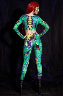 Zombie Women Leggings -Unique Clothing devil walking zombie women leggings