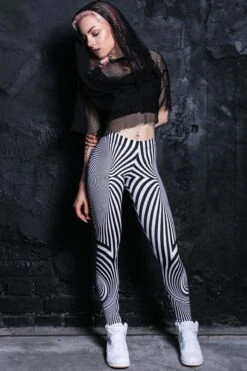 White Illusion Leggings 8 White Illusion Leggings -Unique Clothing devil white illusion leggings