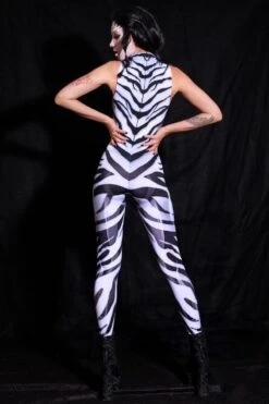 Zebra Sleeveless Costume -Unique Clothing devil zebra sleeveless costume