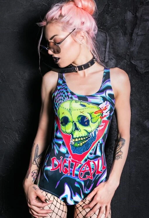 Digital One Piece Swimsuit