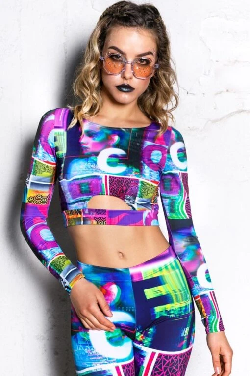 Digital Reality Long Sleeve Top