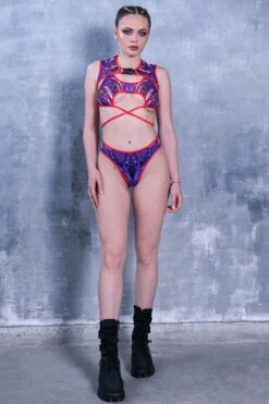 Dusky Orchid Bikini Set -Unique Clothing dusky orchid bikini set top full view