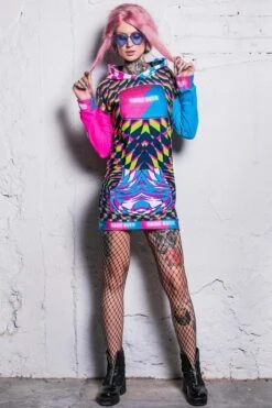 Game Over Hoodie Dress 9 Game Over Hoodie Dress -Unique Clothing dvil walking game over hoodie