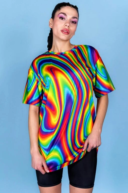 Ecstatic Mood Oversized Tee Dress