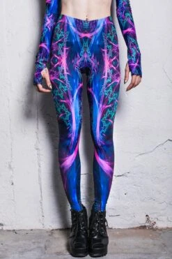 Electric Blue Leggings Set -Unique Clothing electric blue leggings set