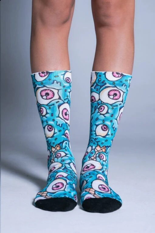 Eyes Cream Crew Socks