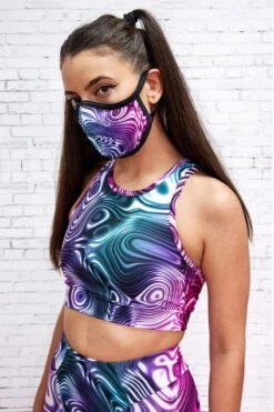 Liquefied Face Mask -Unique Clothing face mask Liquefied