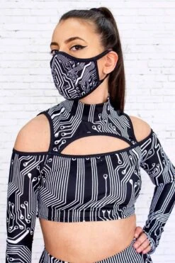 Circuit Board Face Mask -Unique Clothing face mask circuit board face mask