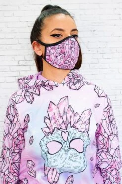 Crystal Reusable Face Mask -Unique Clothing face mask crystal reusable