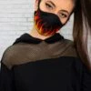 Flame Reusable Face Mask -Unique Clothing flame reusable face mask