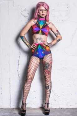 Fractal Collision Shorts Set 9 Fractal Collision Shorts Set -Unique Clothing fractal collision 2 piece set