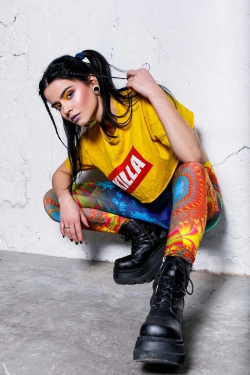 Fractal Collision Leggings