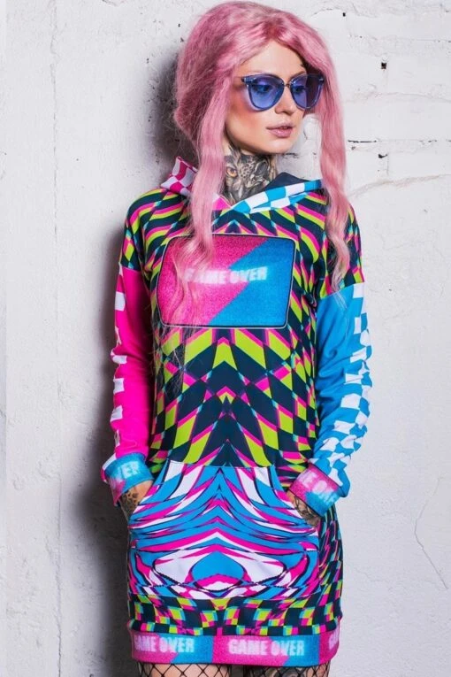 Game Over Hoodie Dress