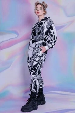 Alien Glitch Onesie -Unique Clothing glitch alien onesie front view