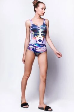 Glitch One Piece Swimsuit -Unique Clothing glitch swimsuit