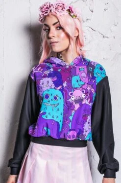 Goblins & Co Cropped Hoodie