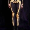 Golden Skeleton Leggings -Unique Clothing gold skeleton leggings