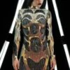 Golden Cyborg Bodycon Dress -Unique Clothing golden cyborg dress
