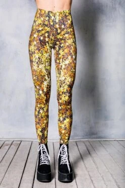 Golden Stars Leggings Set -Unique Clothing golden stars bottom