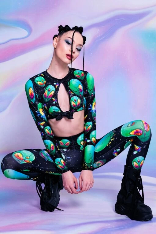 Green Alien Heads Co-Ord Set