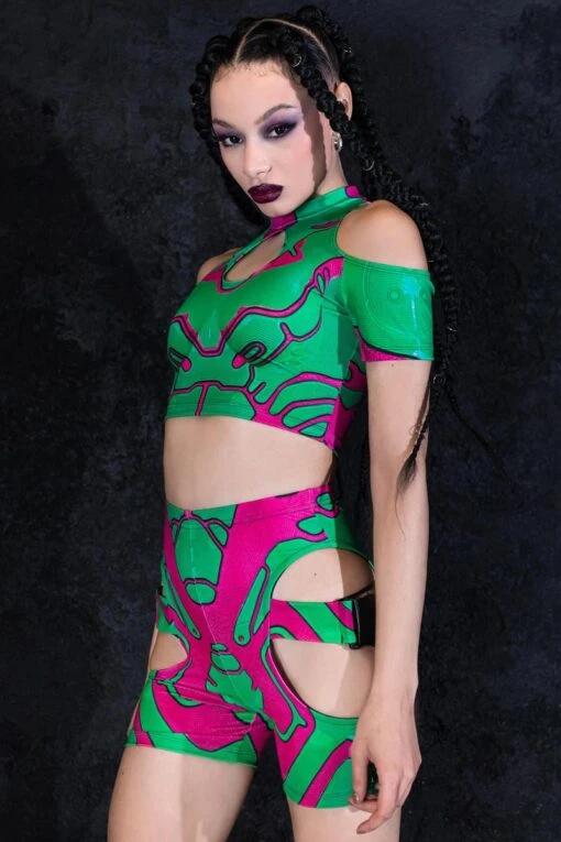 Green Assassin Doll Biker Shorts