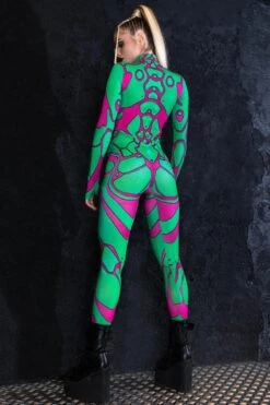 Green Assassin Doll Costume -Unique Clothing green assassin doll costume back view