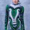 Green Serpent Costume -Unique Clothing green serpent costume close view