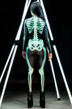 Green Skeleton Costume 9 Green Skeleton Costume -Unique Clothing green skeleton costume