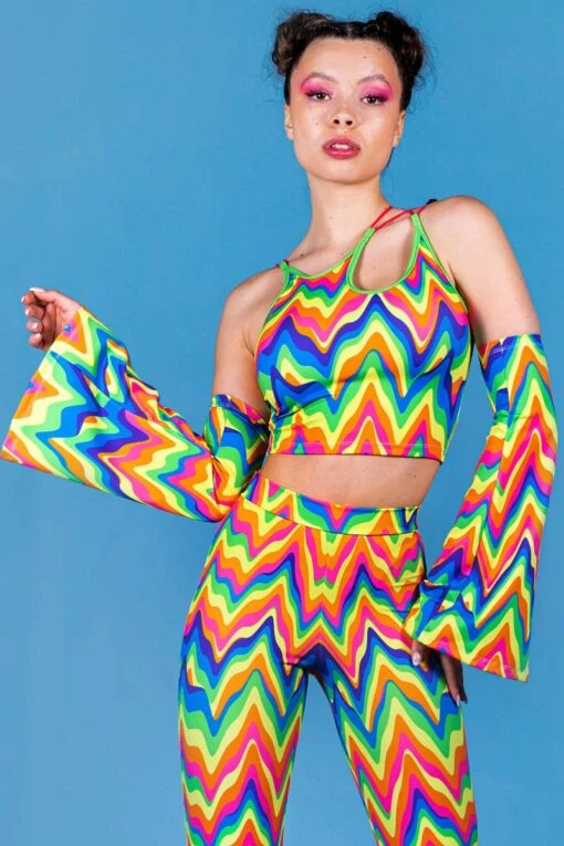 Groovy Rainbow Crop Top