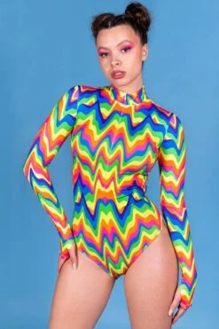 Groovy Rainbow Long Sleeved Bodysuit
