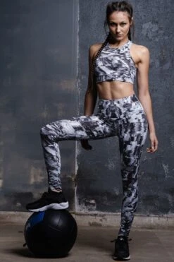 Monochrome Training Bra -Unique Clothing gym sports bra top