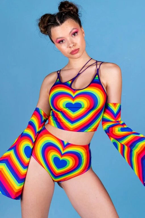 Heartbeat Booty Shorts Set