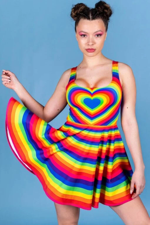 Heartbeat Skater Dress