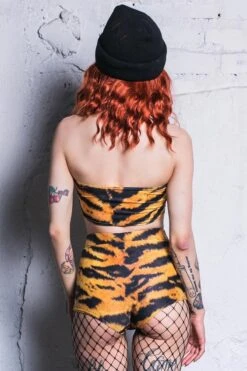 Tiger High Waisted Shorts 8 Tiger High Waisted Shorts -Unique Clothing high waisted shorts tiger