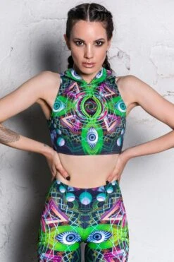 Psychedelic Trip Hooded Top -Unique Clothing hooded top psychedelic trip