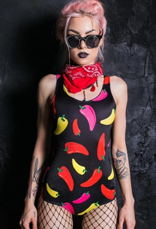 Hot Chili Peppers One Piece Swimsuit