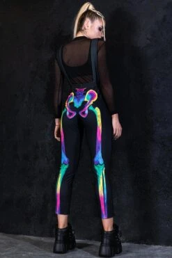 Jolly Skeleton Overalls -Unique Clothing jolly skeleton overalls back view