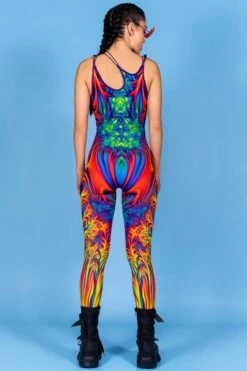 Lava Kiss Jumpsuit -Unique Clothing lava kiss jumpsuit back view