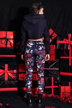 Devil Inside Leggings -Unique Clothing leggings devil inside