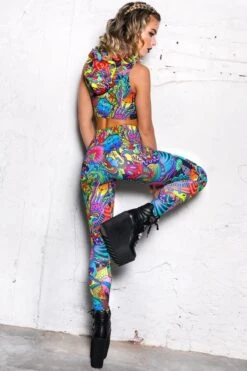 Funky Wild Creatures Leggings -Unique Clothing leggings funky wild creatures